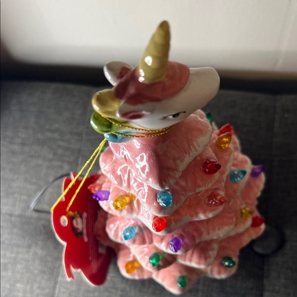 Whimsical Pink Unicorn Holiday Tree Decor - Picture 3 of 5